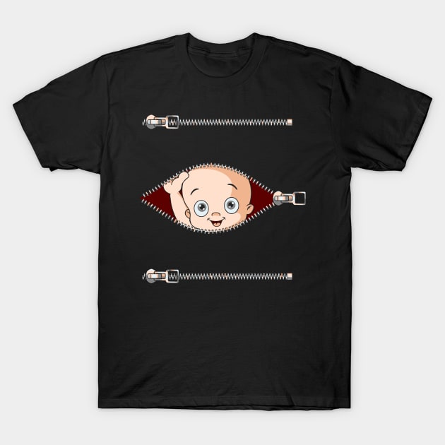 peek a boo maternity T-Shirt by jennlie